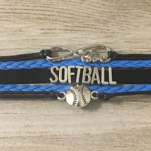 Infinity Collection Softball Bracelet